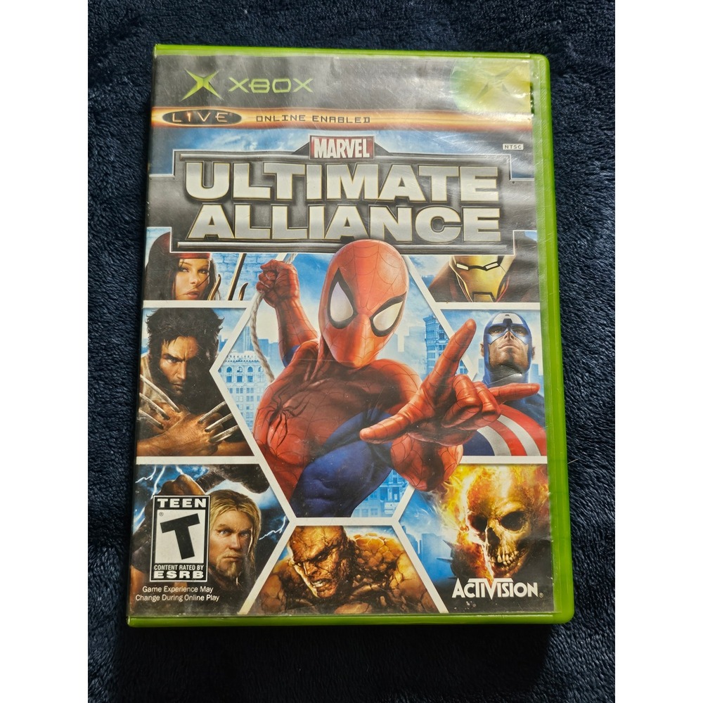 Marvel Ultimate Alliance Microsoft Xbox Original 2006 Action RPG Activision CIB